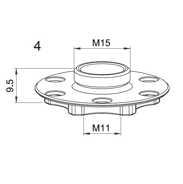 LV333-6912 LV-NOZZLE HOLDER BREAK AWAY