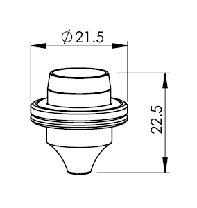 MB327-1621 MB-NOZZLE Ø 1.2 W/o-ring