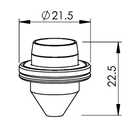 MB327-1627 MB-NOZZLE Ø 3.5 W/o-ring