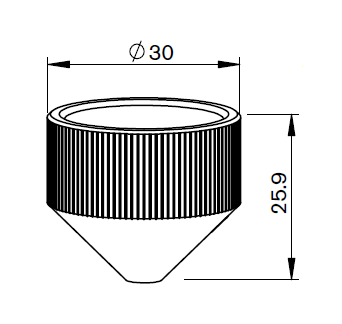 MB334-1250 MB-SHIELD NOZZLE Ø 1.5