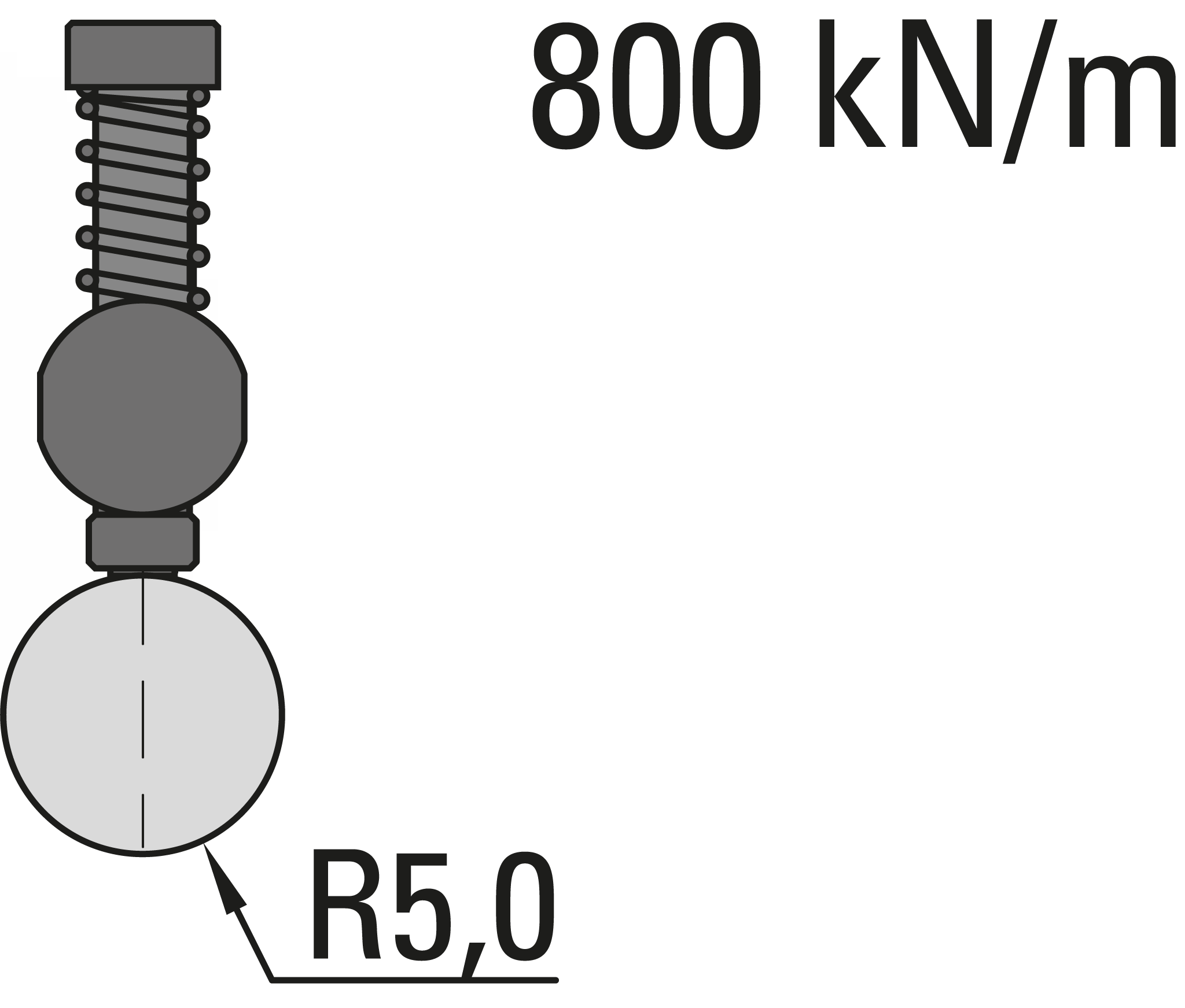 10.186-835 Radiusgereedschap / R=5,5 / L=835 mm