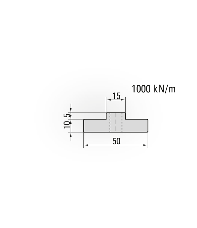 20.287-835 Matrijshouder 2-V Matrijs / L=835 mm