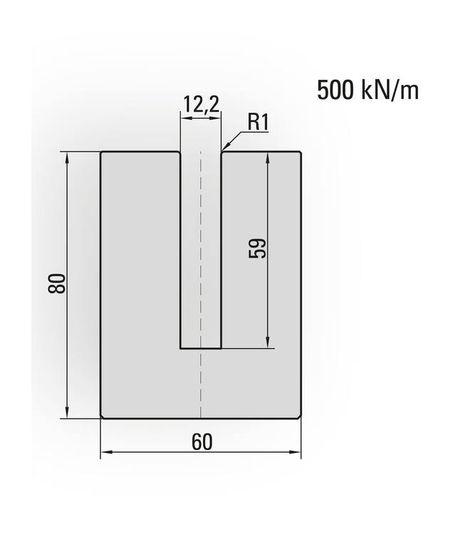 20.560-835 Dichtdrukgereedschap / U=12x59 / L=835 mm