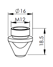 AM325-0125CPX AM-NOZZLE Ø 1.25 CP