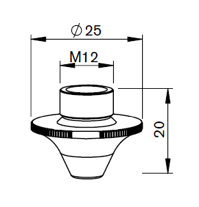 AM367-1423CP AM-NOZZLE Ø S3.0CC FOR CLEAN CUT