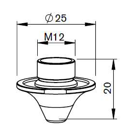 AM367-1563 AM-NOZZLE Ø S1.4 FE  CP