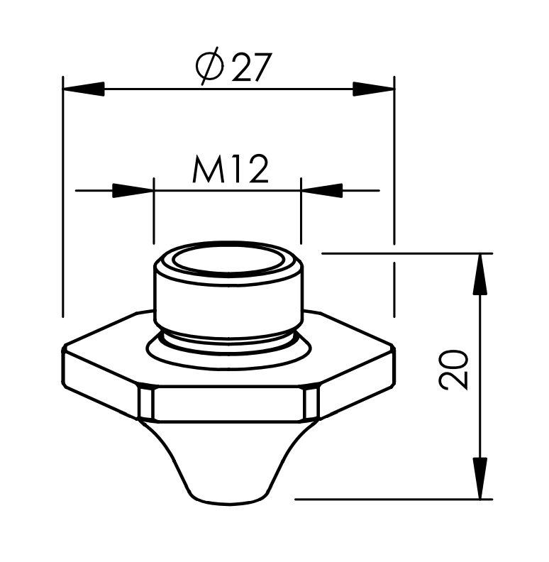 BL350-0882 BL-DOUBLE NOZZLE D3F 2.0 MM -1.5 MM HCP
