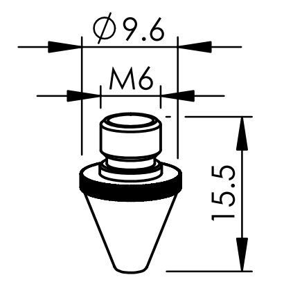 BL355-0838 BL-DOUBLE NOZZLE KNL Ø 2.0