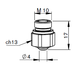 BY310-0004CPX BY-DOUBLE NOZZLE Ø 1.75 CP