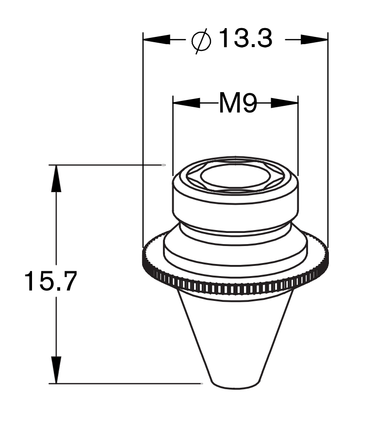BY310-0062X BY-NOZ DOUBLE 1.0 MM FL170 (10 PACK)
