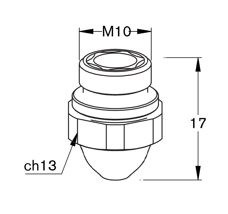 BY310-0076X BY-NOZ DBL 130, 1.0 MM - 1.5 MM (10 PK)