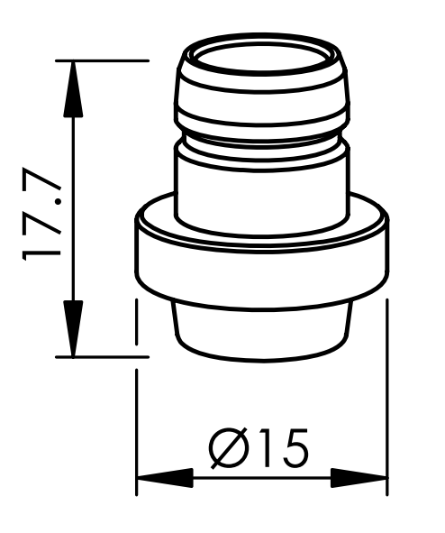BY310-6053X BY-NOZZLE PUSH FIT Ø 5.5
