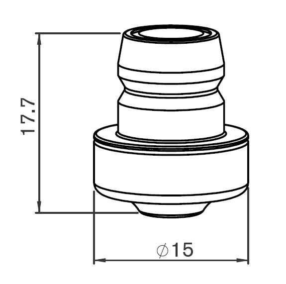 BY310-7553X BY-DOUBLE NOZZLE Ø 3.5 NK PRECISION