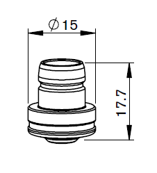 BY310-9747X BY-DOUBLE NOZZLE Ø 1.0