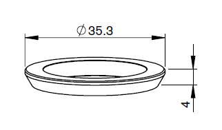 BY328-9016 BY-ISOLATOR CERAMIC RING