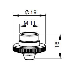 HW405-4020 HW-DOUBLE NOZZLE N Ø 2.0