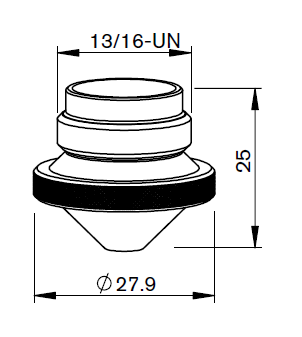 LV332-5517 LV-NOZZLE Ø 2.5 - CYLINDRICAL