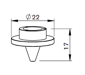 MB316-388 MB-INNER NOZZLE 1.3 - 16 HOLES