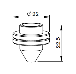 MB327-0017 MB-NOZZLE Ø 1.7