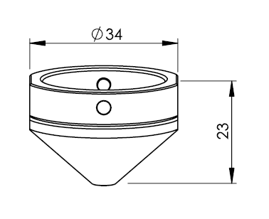 MB327-0475 MB-EXOUTER NOZZLE 3,0 FOR THICK MATERIAL