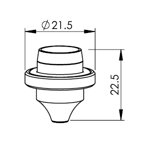MB327-1633 MB-NOZZLE Ø 1.4 W/o-ring
