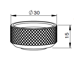 MB327-263S MB-NOZZLE NUT SHORT