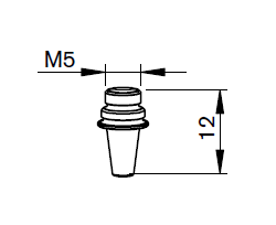 MB336-0018 MB-NOZZLE Ø 1.8 – DE M1.5” 1.8H