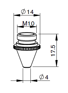 MZ321-0010X MZ-NOZZLE Ø 1.0