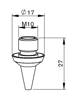 MZ332-1310X MZ-Nozzle 3D, Ø 1.5 mm