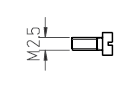MZ335-0000 MZ-SCREW FOR CONNECTORS(4 PCS)