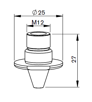 MZ373-0310CP MZ-NOZZLE SLIM Ø 1.0 CP