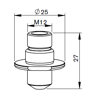 MZ373-1589 MZ-NOZZLE PENCIL Ø 3.5 CP