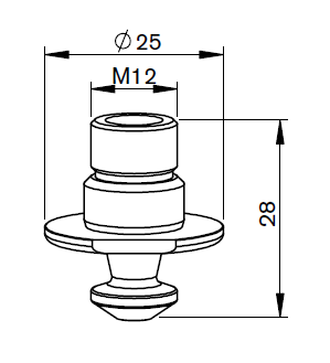 MZ373-1790CPX MZ-Nozzle pencil, Ø 1.0 mm HP CP