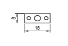 MZ413-8170 MZ-H.G. SPACER FOR CONNECTOR ALUMINUM