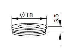 PR395-0002 PR-INSULATING RING-PLASTIC - HEAD 7.5" - ID 11