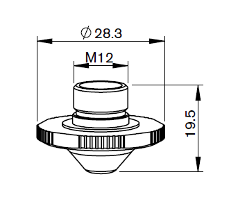 PR422-1786CP PR-DOUBLE NOZZLE PENT Ø 2.0 CP