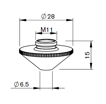PT345-1936X PT-NOZZLE Ø 4.0 HD LARGE HEAD