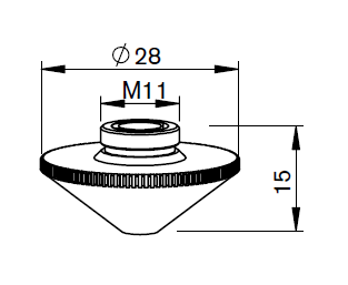 PT358-0010X PT-DOUBLE NOZZLE Ø 1.0 - 1.5