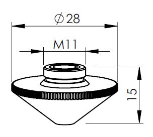 PT358-0011X PT-DOUBLE NOZZLE Ø 1.6 - 1.5