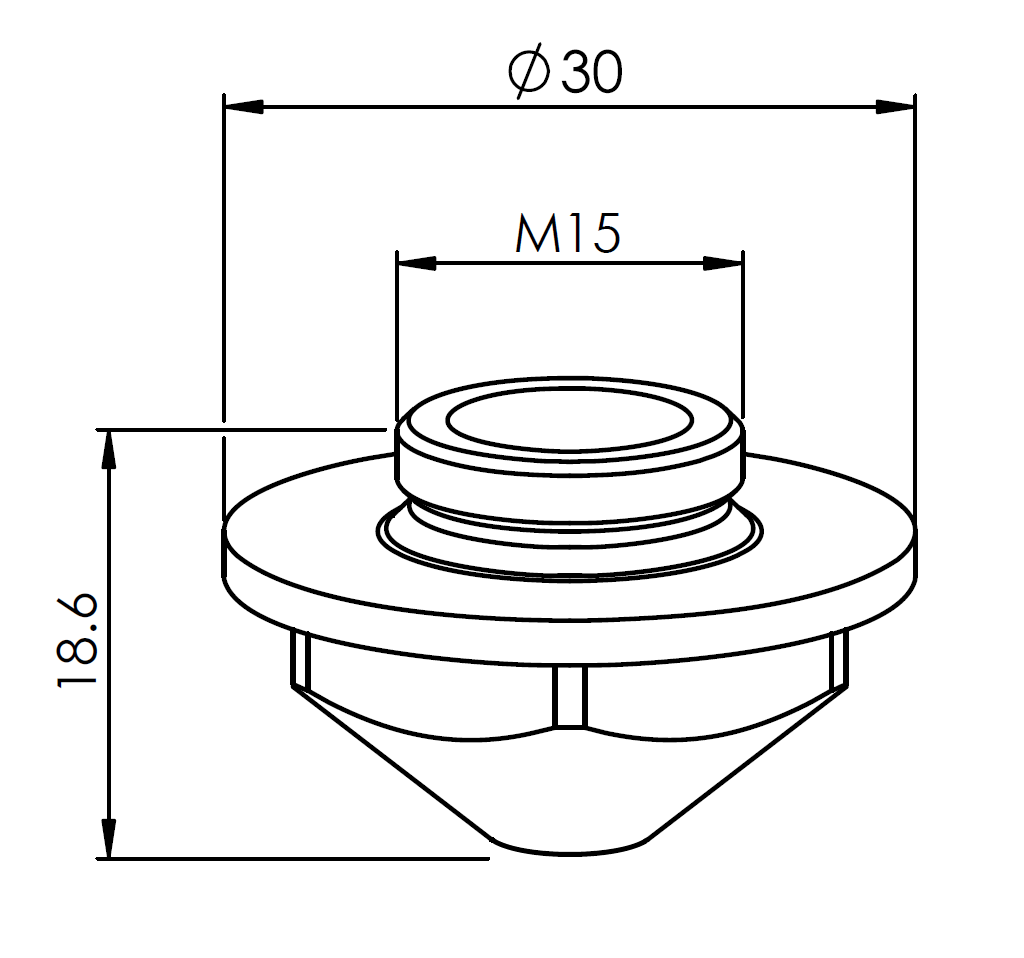 PT400-2871X PT-NOZZLE DOUBLE KT XDD 1.0