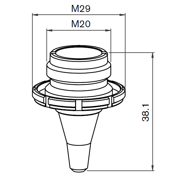 TK381-CZ12B-1 TK-NOZZLE INNER, 1.2 MM