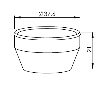 TR301-6153 TR-PTFE COVER - WHITE