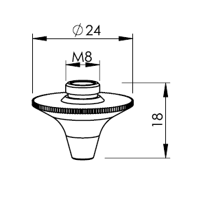 TR301-7776 TR-NOZZLE Ø 1.4