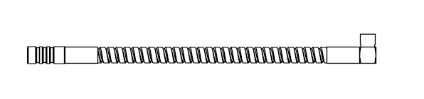 TR301-9983 TR-SENSOR CABLE, 190 MM (7.5") ARMORED