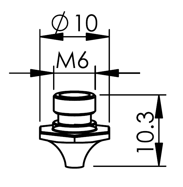 TR302-5318X TR-NOZZLE Ø 1.4 HD