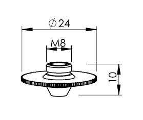 TR355-0002X TR-DOUBLE NOZZLE Ø 1.4