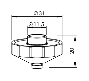 TR407-4018 TR-NOZZLE EFL D1,4