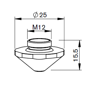 TR426-1312X TR-DOUBLE NOZZLE Ø 1.7